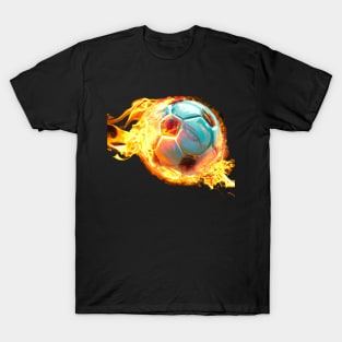 Flame Soccer Ball T-Shirt